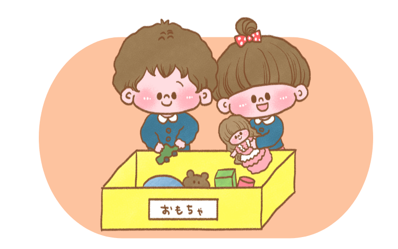 入園準備｜お片付けをしている画像